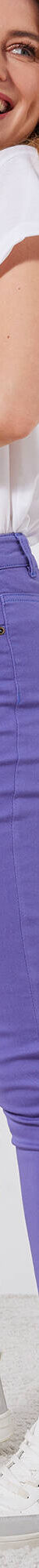 Pantalon 7/8ème fuselé stretch uni (iris) Pantalon 7/8ème fuselé stretch uni (iris)